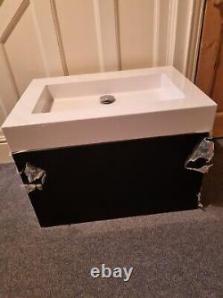 Ambiance Bain Quadra Vanity Unit Gloss Black