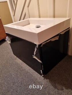 Ambiance Bain Quadra Vanity Unit Gloss Black