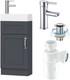 Belofay 400mm Under Sink Bathroom Cabinet Floor Standing Storage Vanity Unit