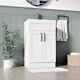 Belofay Crawley White 500mm Floor Standing Bathroom Vanity Unit With Basin