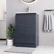 Belofay Denvor Grey 600mm Floor Standing Bathroom Vanity Unit With Basin