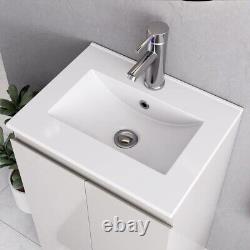 BELOFAY Denvor White 500mm Floor Standing Bathroom Vanity Unit With Basin