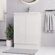 Belofay Denvor White 600mm Floor Standing Bathroom Vanity Unit With Basin