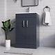 Belofay New York Grey 500mm Floor Standing Bathroom Vanity Unit With Basin