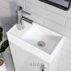 BELOFAY New York White Floor Standing Bathroom Vanity Unit With Ceramic Basin