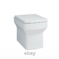 Back to Wall Close Coupled Toilet Concealed Cistern WC Unit Bathroom Vanity Sink