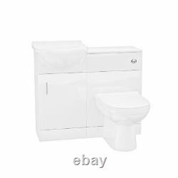 Basin Vanity Sink Toilet Pan and seat Unit WC Set Debra