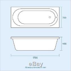 Bath + Rimless Toilet Freestanding Vanity Unit Bathroom Suite Desner