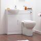 Bathroom 900mm Basin Vanity Combination Wc Unit & Toilet Modern Cloakroom Pack