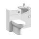 Bathroom 950mm Vanity Unit Sink Basin Linton Back To Wall Toilet Furniture Suite
