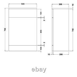 Bathroom 950mm Vanity Unit Sink Basin Linton Back to Wall Toilet Furniture Suite