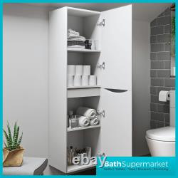 Bathroom Bali Vanity Unit Basin Storage Cabinet Toilet WC Furniture White-Modern
