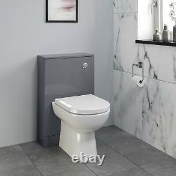 Bathroom Basin Sink Vanity Toilet Concealed Cistern Unit White Grey Charcoal