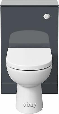 Bathroom Basin Sink Vanity Toilet Concealed Cistern Unit White Grey Charcoal