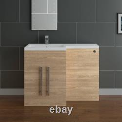 Bathroom Basin Sink Vanity Unit Storage Cabinet Furniture Left Right BTW Toilet