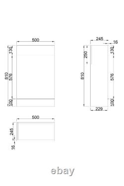 Bathroom Basin Sink Vanity Unit Storage Cabinet Furniture Left Right BTW Toilet