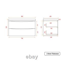 Bathroom Basin Vanity Unit Drawers Cabinet Tall Cupboard Furniture Toilet White