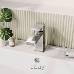 Bathroom Basin Vanity Unit & Sink Modern 420mm Single Door Cabinet & Tap Option