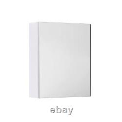 Bathroom Basin Vanity Unit Tall Storage Furniture Mirror Cabinet Gloss White