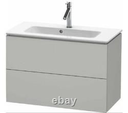 Bathroom Cabinet Vanity Unit Sink Basin Ceramic Wall Hung 770mm Light Grey