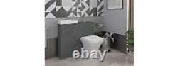 Bathroom Cabinet Vanity Unit Sink Basin Cloakroom High Gloss Grey White