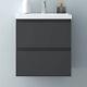 Bathroom Cabinet Vanity Unit Sink Basin Drawers Wall Hung Storage Furniture