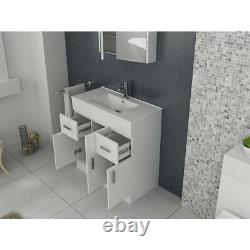 Bathroom Cabinet Vanity Unit Sink Basin Storage Free Standing Modern 800mm