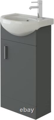 Bathroom Cabinet Vanity Unit Sink Basin Storage Mini Cloakroom 400mm Furniture