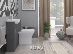 Bathroom Cabinet Vanity Unit Sink Basin Storage Mini Cloakroom 400mm Furniture