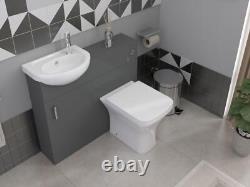 Bathroom Cabinet Vanity Unit Sink Basin Storage Mini Cloakroom 400mm Furniture