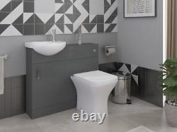 Bathroom Cabinet Vanity Unit Sink Basin Storage Mini Cloakroom 400mm Furniture