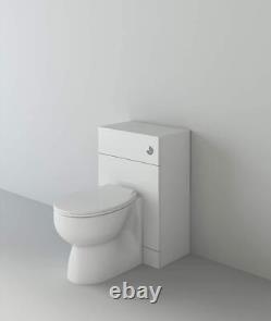 Bathroom Cabinet Vanity Unit Sink Basin Storage Toilet Unit Set White Furniture