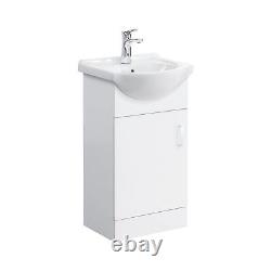 Bathroom Cabinet Vanity Unit Sink Basin Storage Toilet Unit WC Pan Cistern 950mm