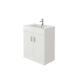 Bathroom Cabinet Vanity Unit Sink Basin Storage White 700mm Furniture