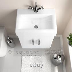 Bathroom Cloakroom 450 Wall Hung Vanity Unit Gloss White