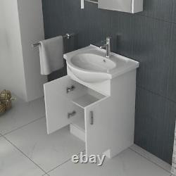 Bathroom Cloakroom Vanity Unit Basin Sink Cupboard Cabinet 400, 450, 550, 600mm