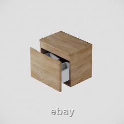 Bathroom Cloakroom Vanity Unit Countertop Wash Basin Wall Hung Wood 500mm
