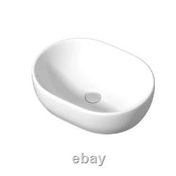 Bathroom Cloakroom Vanity Unit Wall Hung Countertop Wash Basin Wood 600mm