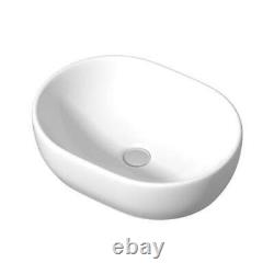 Bathroom Cloakroom Vanity Unit Wall Mounted Countertop Basin Grey Gloss 600mm