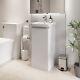 Bathroom Cloakroom Vanity Unit Wash Basin Cabinet Cupboard Storage White 400mm