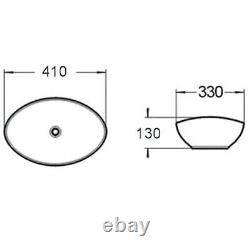 Bathroom Cloakroom Vanity Unit Wash Wall Hung Countertop Basin Wood 500mm