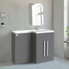 Bathroom Combined Furniture 1100mm L Shape Vanity Unit Rh Lh Basin Sink