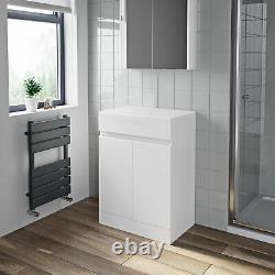 Bathroom Floor Standing Countertop Vanity Unit Gloss White 600mm 800mm