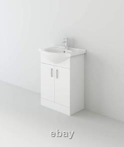 Bathroom Furniture Basin Sink Toilet WC Vanity Unit Set Storage Furniture White