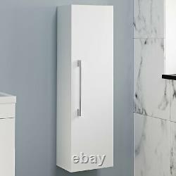 Bathroom Furniture Basin Vanity Toilet Unit Mirror Storage Cabinet Gloss White