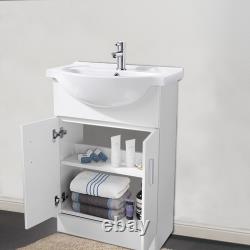 Bathroom Furniture Basin Vanity Toilet Unit Storage Laundry Cabinet Gloss White