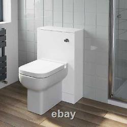 Bathroom Furniture Basin Vanity Toilet WC Unit Tall Cabinet Gloss White Modern