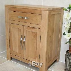 Bathroom Furniture Solid Oak Vanity Cabinet Cupboard Storage Unit 700mm