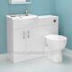 Bathroom Furniture Suite 1050 Vanity Unit White Basin Wc Toilet Back To Wall