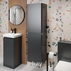 Bathroom Furniture Vanity Unit Basin Storage Cabinet Toilet WC Soft Close Grey